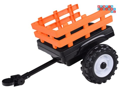 [PA0320] Duży traktor z przyczepą i łyżką na akumulator 2x200W 24V/7Ah Bluetooth wolny start - czerwony