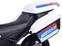 [PA0324] Duży motocykl BMW F850 GS na akumulator 12V/7Ah EVA panel muzyczny sakwy - biały