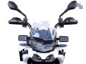 [PA0324] Duży motocykl BMW F850 GS na akumulator 12V/7Ah EVA panel muzyczny sakwy - biały