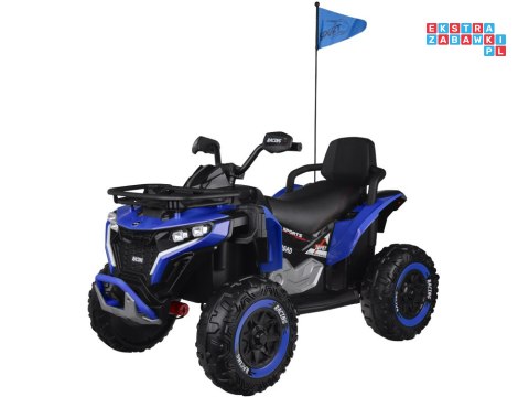[PA0328] Duży quad na akumulator 4x4 12V/10Ah dla dziecka pilot bluetooth EVA - niebieski