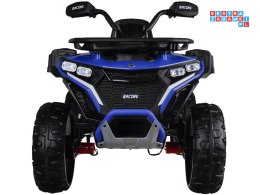 [PA0328] Duży quad na akumulator 4x4 12V/10Ah dla dziecka pilot bluetooth EVA - niebieski