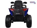 [PA0328] Duży quad na akumulator 4x4 12V/10Ah dla dziecka pilot bluetooth EVA - niebieski