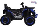 [PA0328] Duży quad na akumulator 4x4 12V/10Ah dla dziecka pilot bluetooth EVA - niebieski