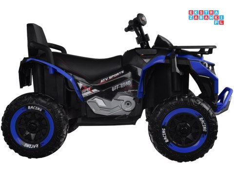 [PA0328] Duży quad na akumulator 4x4 12V/10Ah dla dziecka pilot bluetooth EVA - niebieski