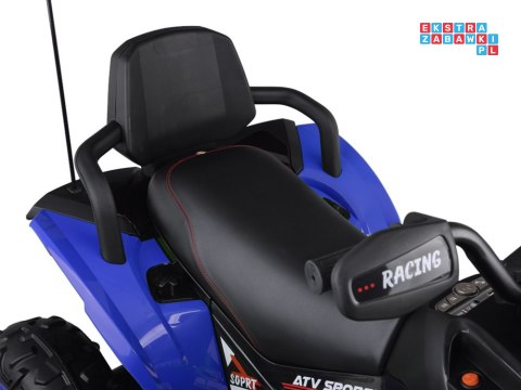 [PA0328] Duży quad na akumulator 4x4 12V/10Ah dla dziecka pilot bluetooth EVA - niebieski