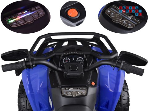 [PA0328] Duży quad na akumulator 4x4 12V/10Ah dla dziecka pilot bluetooth EVA - niebieski