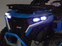 [PA0328] Duży quad na akumulator 4x4 12V/10Ah dla dziecka pilot bluetooth EVA - niebieski
