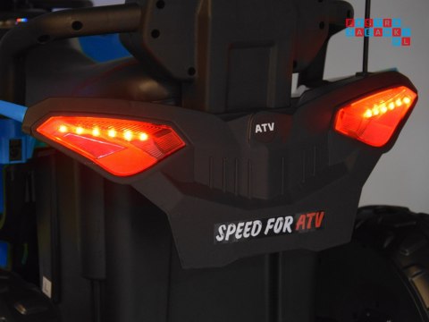 [PA0328] Duży quad na akumulator 4x4 12V/10Ah dla dziecka pilot bluetooth EVA - niebieski