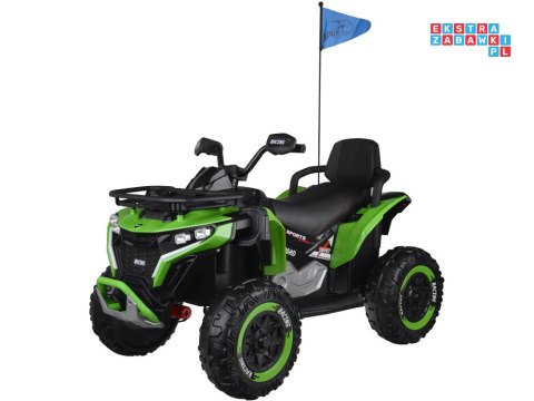 [PA0328] Duży quad na akumulator 4x4 12V/10Ah dla dziecka pilot bluetooth EVA - zielony