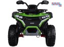[PA0328] Duży quad na akumulator 4x4 12V/10Ah dla dziecka pilot bluetooth EVA - zielony