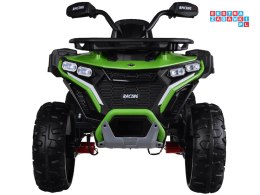 [PA0328] Duży quad na akumulator 4x4 12V/10Ah dla dziecka pilot bluetooth EVA - zielony