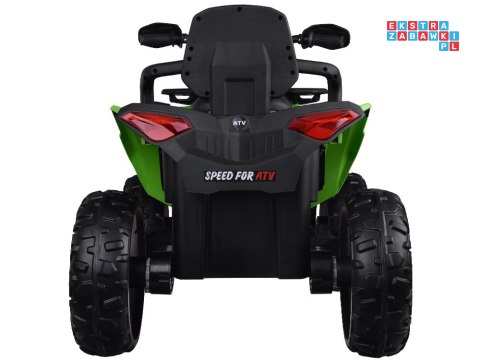 [PA0328] Duży quad na akumulator 4x4 12V/10Ah dla dziecka pilot bluetooth EVA - zielony