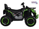 [PA0328] Duży quad na akumulator 4x4 12V/10Ah dla dziecka pilot bluetooth EVA - zielony