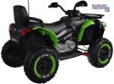 [PA0328] Duży quad na akumulator 4x4 12V/10Ah dla dziecka pilot bluetooth EVA - zielony