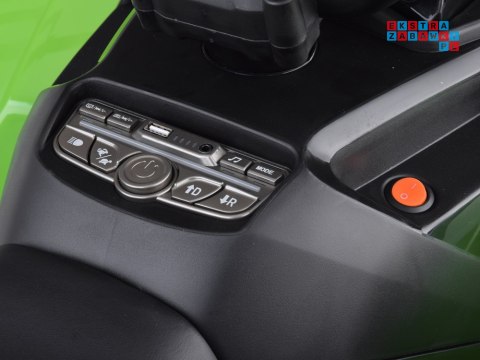 [PA0328] Duży quad na akumulator 4x4 12V/10Ah dla dziecka pilot bluetooth EVA - zielony
