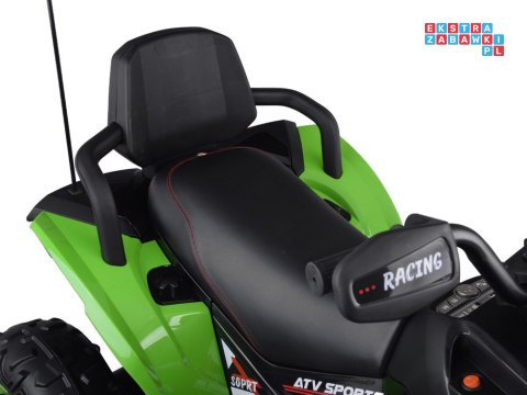 [PA0328] Duży quad na akumulator 4x4 12V/10Ah dla dziecka pilot bluetooth EVA - zielony