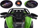 [PA0328] Duży quad na akumulator 4x4 12V/10Ah dla dziecka pilot bluetooth EVA - zielony