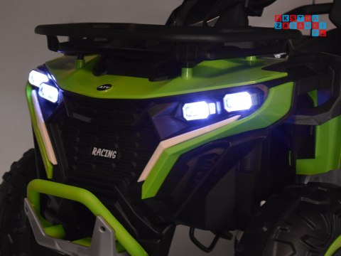 [PA0328] Duży quad na akumulator 4x4 12V/10Ah dla dziecka pilot bluetooth EVA - zielony