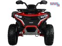 [PA0328] Duży quad na akumulator 4x4 12V/10Ah dla dziecka pilot bluetooth EVA - czerwony