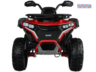 Czerwony Duży quad na akumulator - 4x4, 12V/10Ah, dla dziecka, pilot bluetooth, EVA [PA0328]