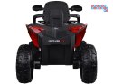 [PA0328] Duży quad na akumulator 4x4 12V/10Ah dla dziecka pilot bluetooth EVA - czerwony