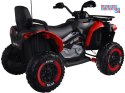 [PA0328] Duży quad na akumulator 4x4 12V/10Ah dla dziecka pilot bluetooth EVA - czerwony