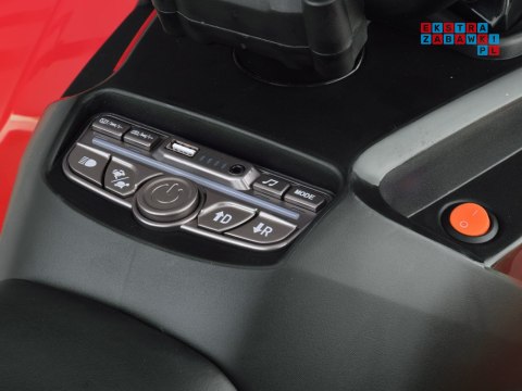 [PA0328] Duży quad na akumulator 4x4 12V/10Ah dla dziecka pilot bluetooth EVA - czerwony