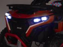[PA0328] Duży quad na akumulator 4x4 12V/10Ah dla dziecka pilot bluetooth EVA - czerwony