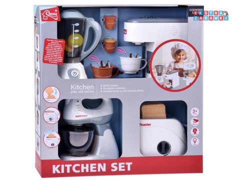 [ZA5577] Duży zestaw małe AGD do zabawy mikser toster blender ekspres