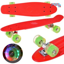 [SP0825 CZ] Fiszka LED deskorolka ze świecącymi kółkami do jazdy w Skateparku