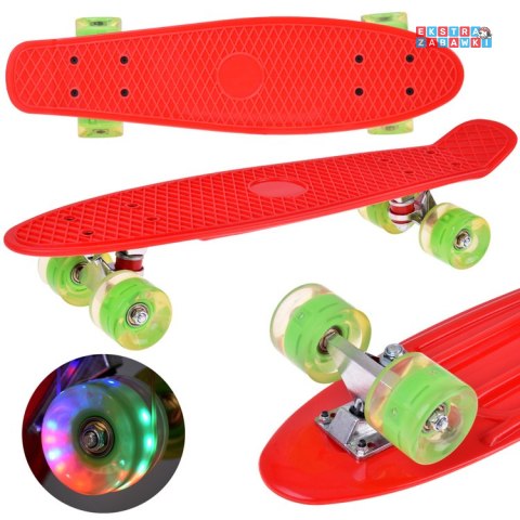 [SP0825 CZ] Fiszka LED deskorolka ze świecącymi kółkami do jazdy w Skateparku