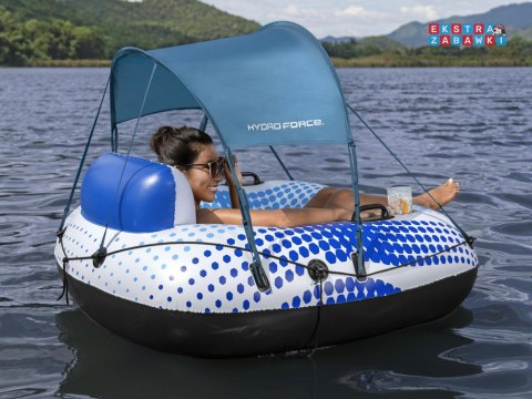 Koło z oparciem daszek Bestway dmuchany ponton 123cm 43725