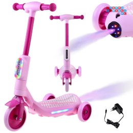 [SP0840] Odrzutowa hulajnoga elektryczna dla dzieci muzyka Disco para wodna