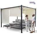 PERGOLA ogrodowa Para Sole ZONA Altana tarasowa 3x3x2m ROLETY SP0836