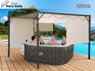 PERGOLA ogrodowa Para Sole ZONA Altana tarasowa 3x3x2m ROLETY SP0836