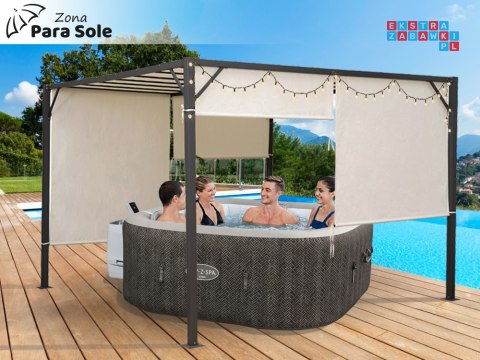 PERGOLA ogrodowa Para Sole ZONA Altana tarasowa 3x3x2m ROLETY SP0836