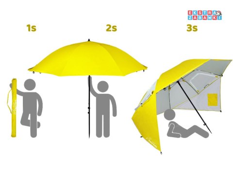 Parasol Plażowy Ibiza Para Sole UPF 50+ Idealny na Plażę do Ogrodu SP0784