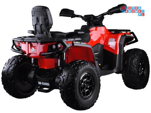 [PA0326] Quad CAN-AM OUTLANDER dwuosobowy na akumulator 4x200W 24V/7Ah Panel multimedialny - czerwony