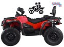[PA0326] Quad CAN-AM OUTLANDER dwuosobowy na akumulator 4x200W 24V/7Ah Panel multimedialny - czerwony