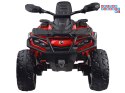 [PA0326] Quad CAN-AM OUTLANDER dwuosobowy na akumulator 4x200W 24V/7Ah Panel multimedialny - czerwony