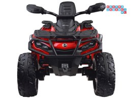[PA0326] Quad CAN-AM OUTLANDER dwuosobowy na akumulator 4x200W 24V/7Ah Panel multimedialny - czerwony