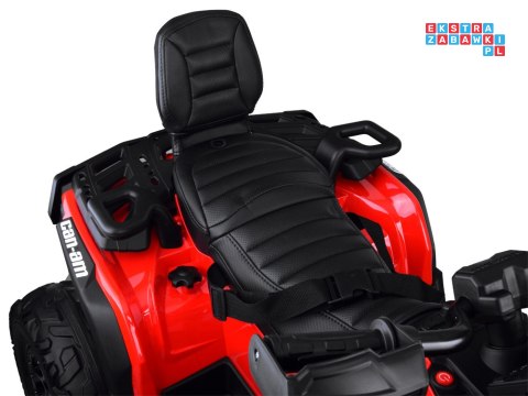 [PA0326] Quad CAN-AM OUTLANDER dwuosobowy na akumulator 4x200W 24V/7Ah Panel multimedialny - czerwony