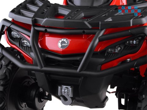 [PA0326] Quad CAN-AM OUTLANDER dwuosobowy na akumulator 4x200W 24V/7Ah Panel multimedialny - czerwony