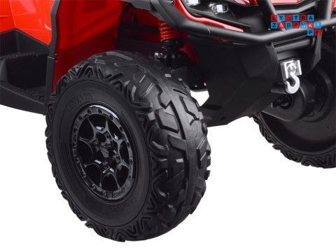 [PA0326] Quad CAN-AM OUTLANDER dwuosobowy na akumulator 4x200W 24V/7Ah Panel multimedialny - czerwony