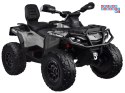 [PA0326] Quad CAN-AM OUTLANDER dwuosobowy na akumulator 4x200W 24V/7Ah Panel multimedialny - szary