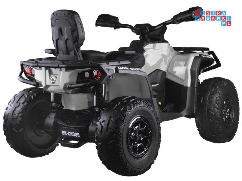 [PA0326] Quad CAN-AM OUTLANDER dwuosobowy na akumulator 4x200W 24V/7Ah Panel multimedialny - szary