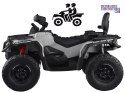 [PA0326] Quad CAN-AM OUTLANDER dwuosobowy na akumulator 4x200W 24V/7Ah Panel multimedialny - szary