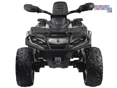 [PA0326] Quad CAN-AM OUTLANDER dwuosobowy na akumulator 4x200W 24V/7Ah Panel multimedialny - szary