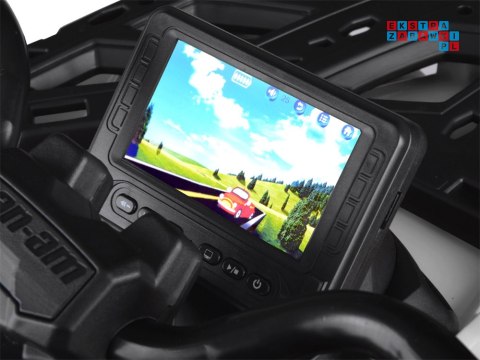 [PA0326] Quad CAN-AM OUTLANDER dwuosobowy na akumulator 4x200W 24V/7Ah Panel multimedialny - szary