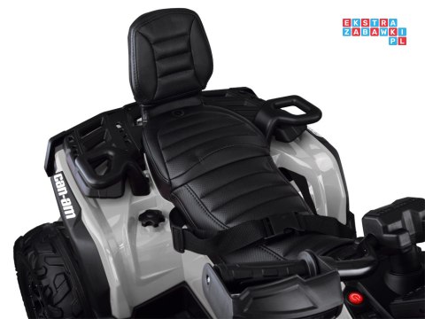 [PA0326] Quad CAN-AM OUTLANDER dwuosobowy na akumulator 4x200W 24V/7Ah Panel multimedialny - szary